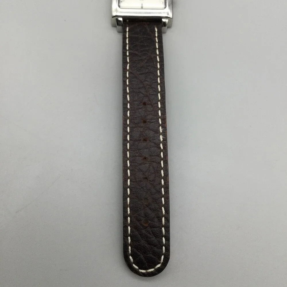 Skagen Womens Watch 29mm White Dial Brown Leather Stainless 251SSLMW New Battery